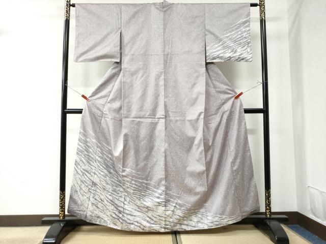 平和屋着物●訪問着　本場染大島紬　霞文　正絹　逸品　CAAU2463yc