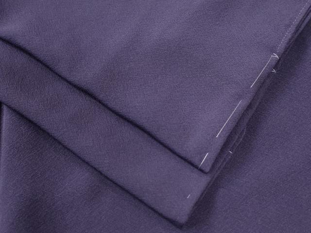 平和屋着物●上質な色無地　江戸紫色　正絹　逸品　未使用　CAAU2466yc