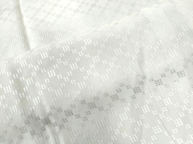 平和屋着物○長襦袢 無双仕立て 花織 変わり市松吉祥地紋 暈し染め 正絹