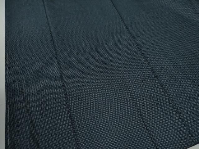 平和屋着物□極上 男性 信州紬 網代織 アンサンブル キングサイズ 証紙