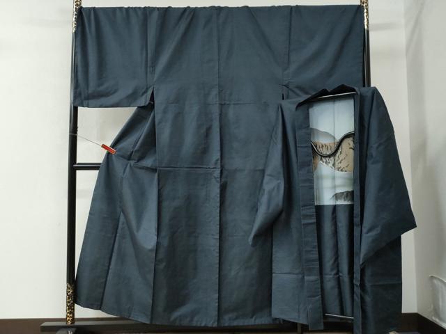 平和屋着物●男性　本場大島紬　アンサンブル　100亀甲　総詰め　キングサイズ　正絹　逸品　CAAU2495yc