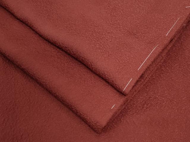 平和屋着物●上質な色無地　蘇芳色　正絹　逸品　未使用　CAAU2497yc