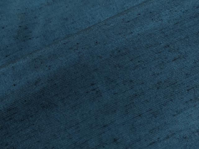 平和屋着物○男性 紬 アンサンブル 色無地 紺地 キングサイズ 小田急