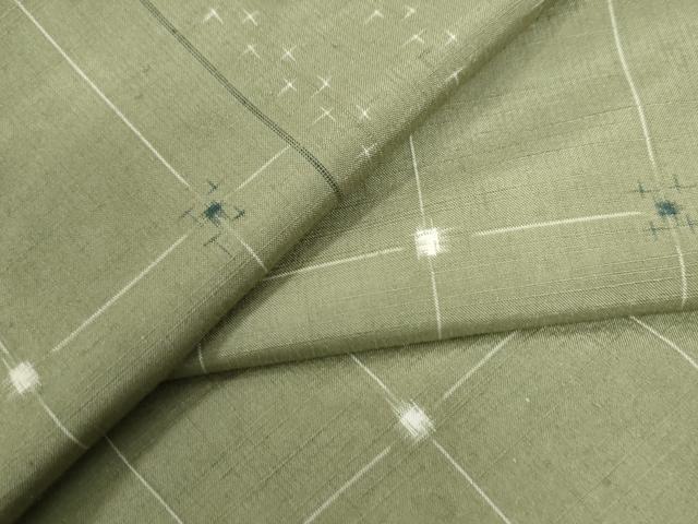 平和屋着物●上質な紬　吉祥文　正絹　逸品　CAAU2595yc