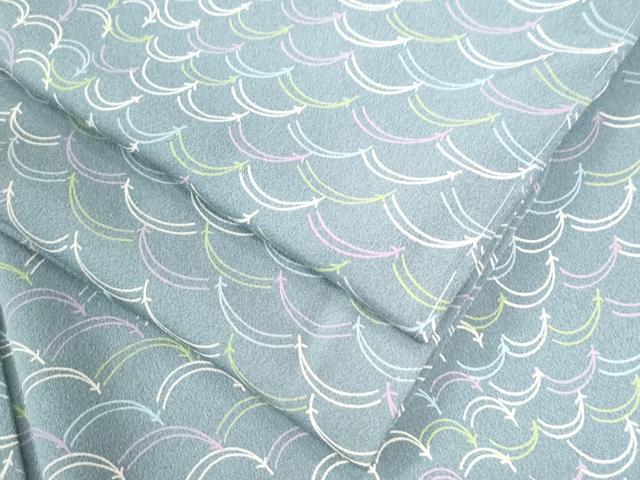 平和屋着物●上質な小紋　溢れ松葉　正絹　逸品　未使用　CAAU2680yc