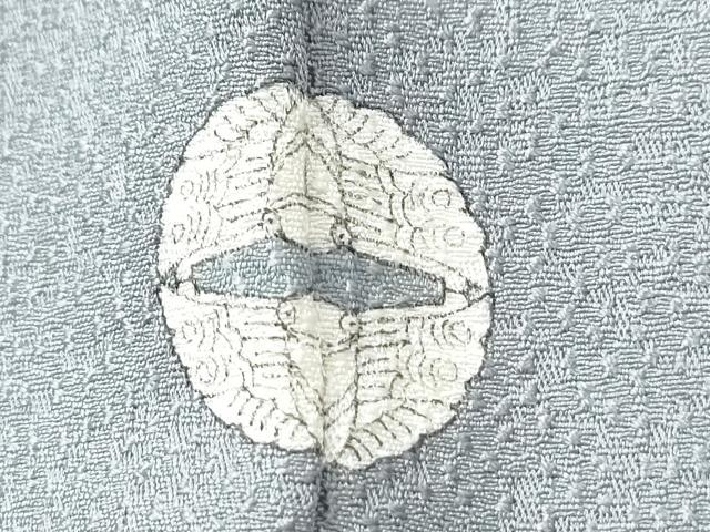 平和屋着物○上質な色無地 作家物 本泥染 花唐草地紋