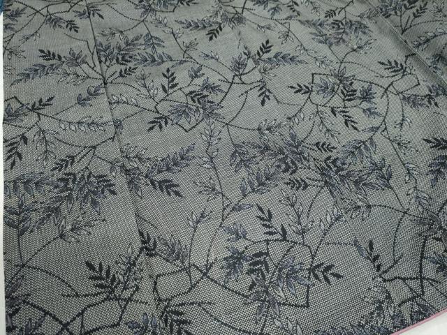 平和屋着物○上質な小紋 枝葉文 正絹 逸品 未使用 CAAU2758yc