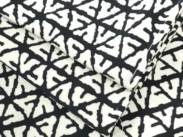 平和屋着物●上質な小紋　吉祥文　黒地　正絹　逸品　未使用　CAAU2786yc