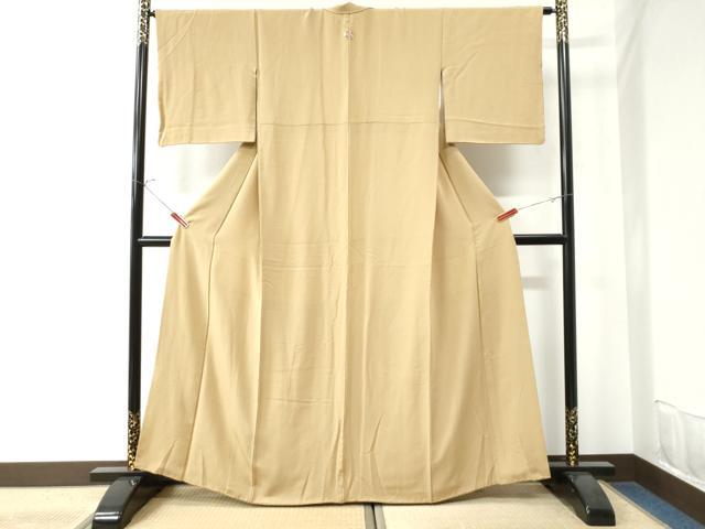 平和屋着物●上質な色無地　飴色　正絹　逸品　CAAU2789yc 平和屋着物○上質な色無地 飴色 正絹 逸品 CAAU2789yc