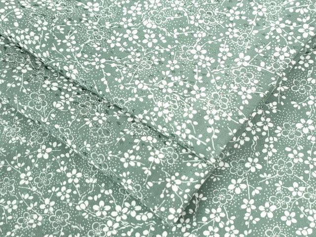 平和屋着物●上質な小紋　枝梅文　正絹　逸品　CAAU2796yc