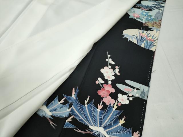 平和屋着物○本加賀友禅作家 染元千紅代表 寺西一紘 黒