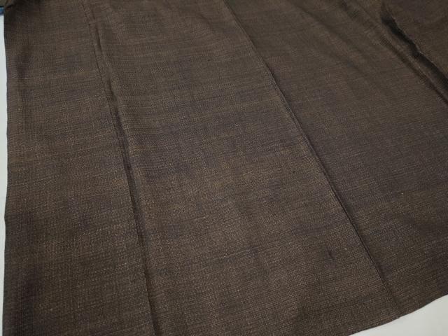 平和屋着物○男性 重要無形文化財 本場結城紬 100亀甲 正絹 逸品