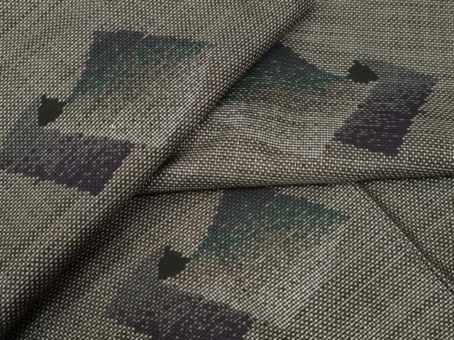 平和屋着物●本場大島紬　9マルキ　短冊文　正絹　逸品　CAAU2897yc