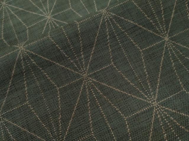 平和屋着物○本場大島紬 9マルキ 麻の葉文様 正絹 逸品 AAAV9087np