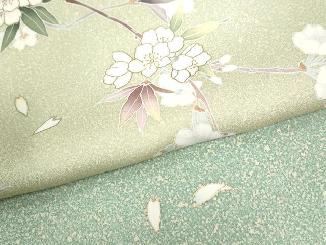 平和屋着物○訪問着 枝花文 暈し染め 金彩 正絹 逸品 CAAU2905yc