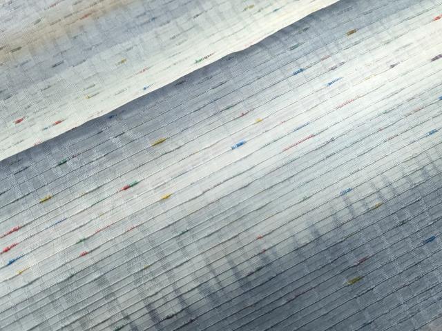 平和屋着物○訪問着 紬地 変わり市松文 正絹 逸品 CAAU2920yc