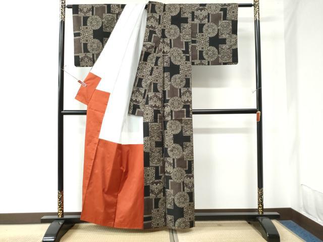 平和屋着物○本場大島紬 9マルキ 吉祥文 さが美扱い 正絹 逸品 CAAS0314th