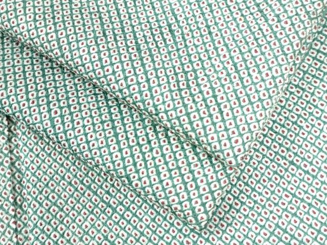 平和屋着物●大変加工の良い総絞り小紋　正絹　逸品　CAAU2930yc