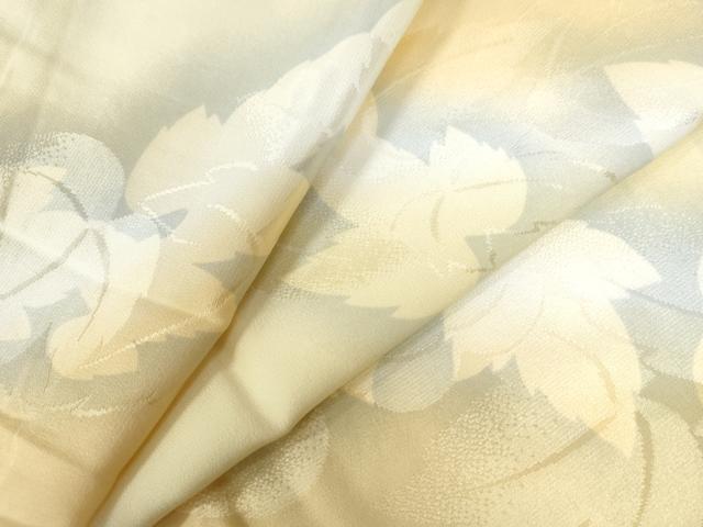 平和屋着物●長襦袢　無双仕立て　舞葉地紋　暈し染め　やまと誂製　正絹　逸品　CAAU2941yc