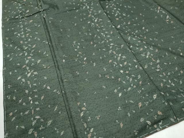 平和屋着物○本場染大島紬 舞葉文 正絹 逸品 CAAU2946yc 平和屋着物