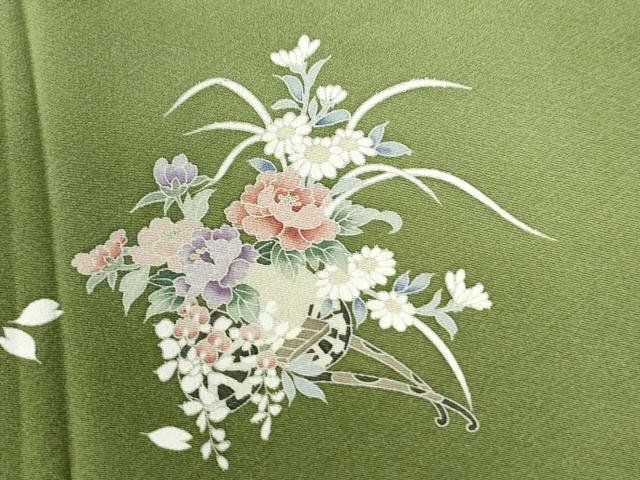 平和屋着物○訪問着 花車文 暈し染め 正絹 逸品 未使用 CAAU2951yc