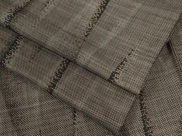 平和屋着物●本場大島紬　9マルキ　よろけ縞　正絹　逸品　CAAU2960yc