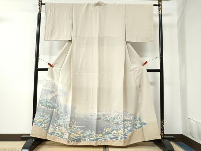 平和屋着物●本加賀友禅作家　宮野勇造　色留袖　天の橋立　暈し染め　正絹　逸品　CAAU2969yc