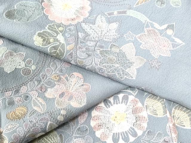 平和屋着物●訪問着　総刺繍　辻が花　暈し染め　正絹　逸品　CAAU2974yc