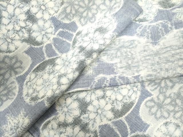 平和屋着物●上質な紬　舞花文　正絹　逸品　CAAU2992yc