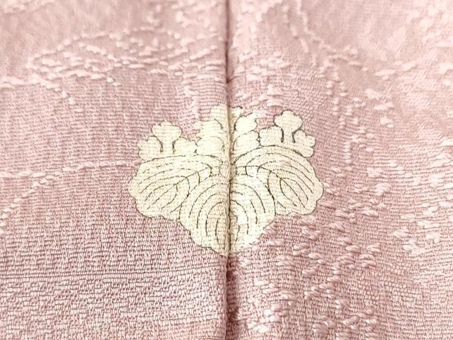 平和屋着物○上質な色無地・道行コートセット 雲取り人物風景地紋