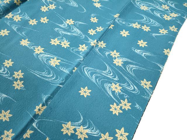 平和屋着物○訪問着 型染め 流水松竹梅枝椿文 金彩 正絹 逸品