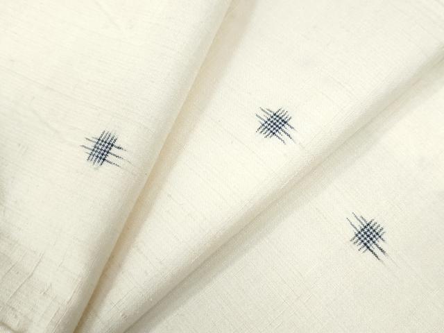 平和屋着物●上質な紬　絣文様　正絹　逸品　未使用　CAAU3068yc