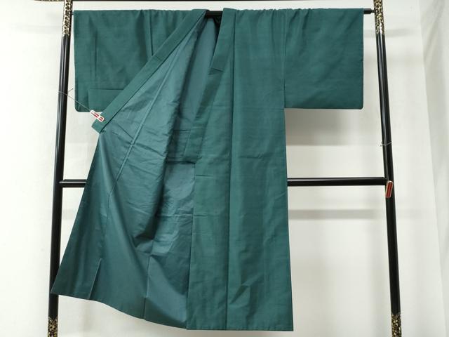 平和屋着物○男性 紬 アンサンブル 色無地 天鵞絨色 正絹 逸品 CAAU3073yc 