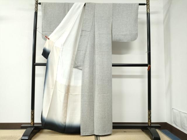 平和屋着物○上質な小紋 網目文 正絹 逸品 未使用 CAAU3083yc