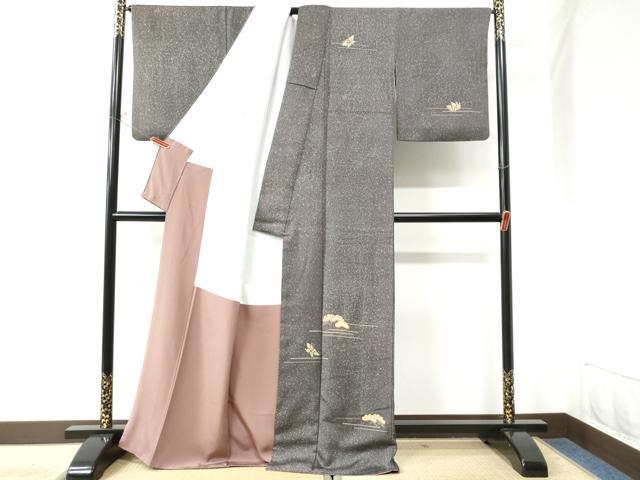 平和屋着物○訪問着 刺繍 霞舞蝶文 金彩 正絹 逸品 CAAU3085yc