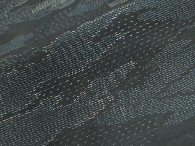 平和屋着物○久留米絣 単衣 草花文 チューリップ 綿 逸品 DAAV3303du