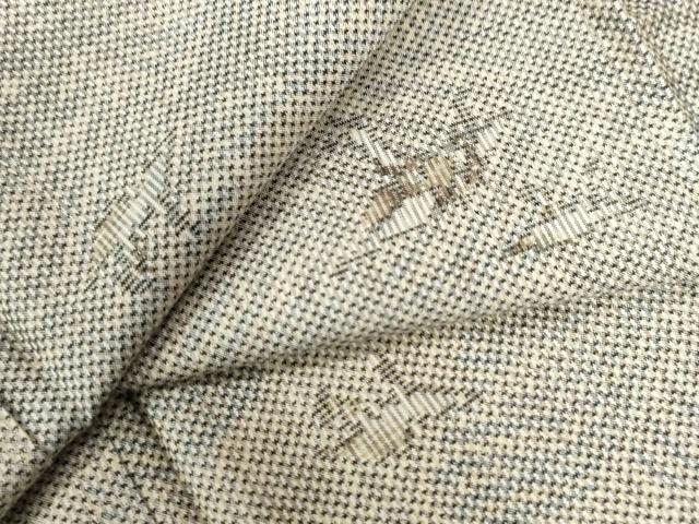 平和屋着物●本場大島紬　7マルキ　総絣　折り鶴　正絹　逸品　CAAU3124yc