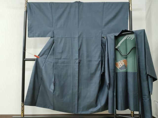 平和屋着物●男性　本場大島紬　アンサンブル　100亀甲　総詰め　正絹　逸品　CAAU3131yc