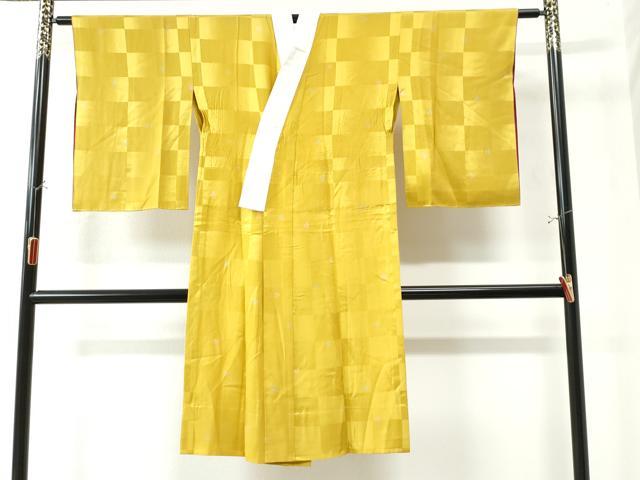 平和屋本店■振袖用長襦袢　無双仕立て　舞花地紋　鶯色地　半衿刺繍　やまと誂製　逸品　DZAA5794kh5 平和屋本店□振袖用長襦袢 無双仕立て 舞花地紋 鶯色地 半衿