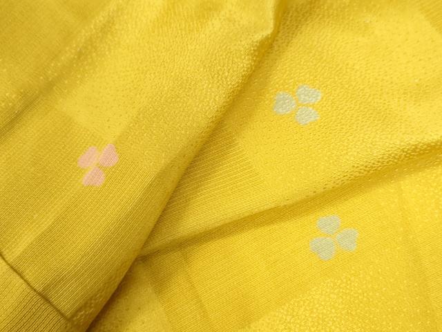 平和屋着物●長襦袢　無双仕立て　市松舞花地紋　正絹　逸品　CAAU3174yc