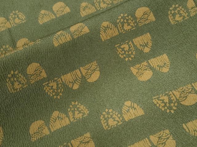 平和屋着物●上質な小紋　名物裂　鬼しぼ縮緬　鈴乃屋扱い　正絹　逸品　CAAU3185yc