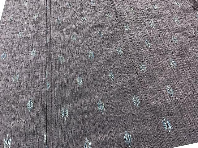 平和屋着物▽上質な紬 単衣 抽象文様 正絹 逸品 CAAU3794xi