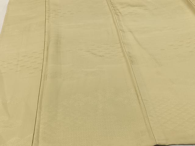 平和屋着物▽上質な色無地　単衣　松葉地紋　枯色　正絹　逸品　CAAU3813xi 平和屋着物▽上質な色無地 単衣 松葉地紋 枯色 正絹 逸品 CAAU3813xi