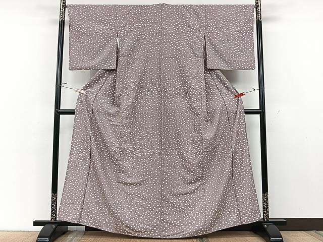 平和屋着物▽小紋　単衣　石畳文　洗える着物　CAAU3840xi