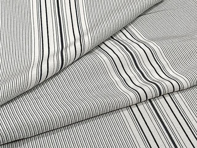 平和屋着物▽上質な小紋　単衣　縞　正絹　逸品　CAAU3843xi