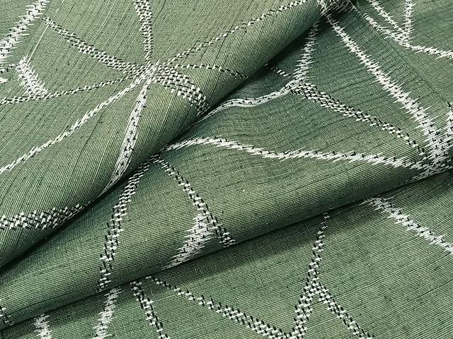 平和屋着物▽上質な紬　単衣　切嵌文　正絹　逸品　CAAU3848xi