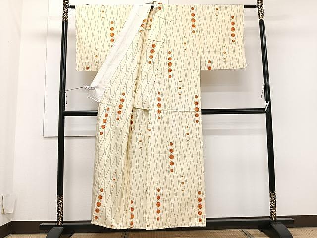 平和屋着物●上質な紬　ペイズリー　花間道　正絹　逸品　未使用　DAAS3453ps 平和屋着物○上質な紬 ペイズリー 花間道 正絹 逸品 未使用 DAAS3453ps