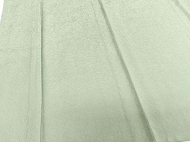 平和屋着物▽上質な色無地 単衣 山葵色 正絹 逸品 CAAU3903xi