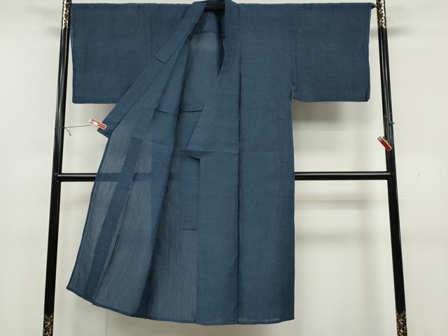 平和屋着物＊夏物　男性　小千谷ちぢみ　霞文　麻　逸品　CAAU4458ut 平和屋着物＊夏物 男性 小千谷ちぢみ 霞文 麻 逸品 CAAU4458ut