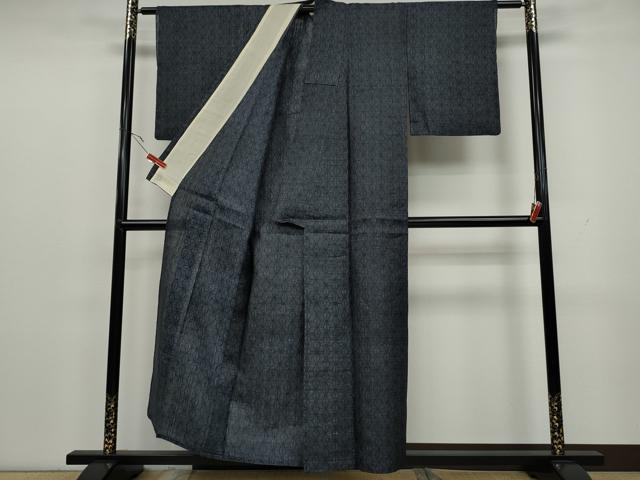 平和屋着物＊夏物 重要無形文化財 本場宮古上布 麻の葉文様 苧麻